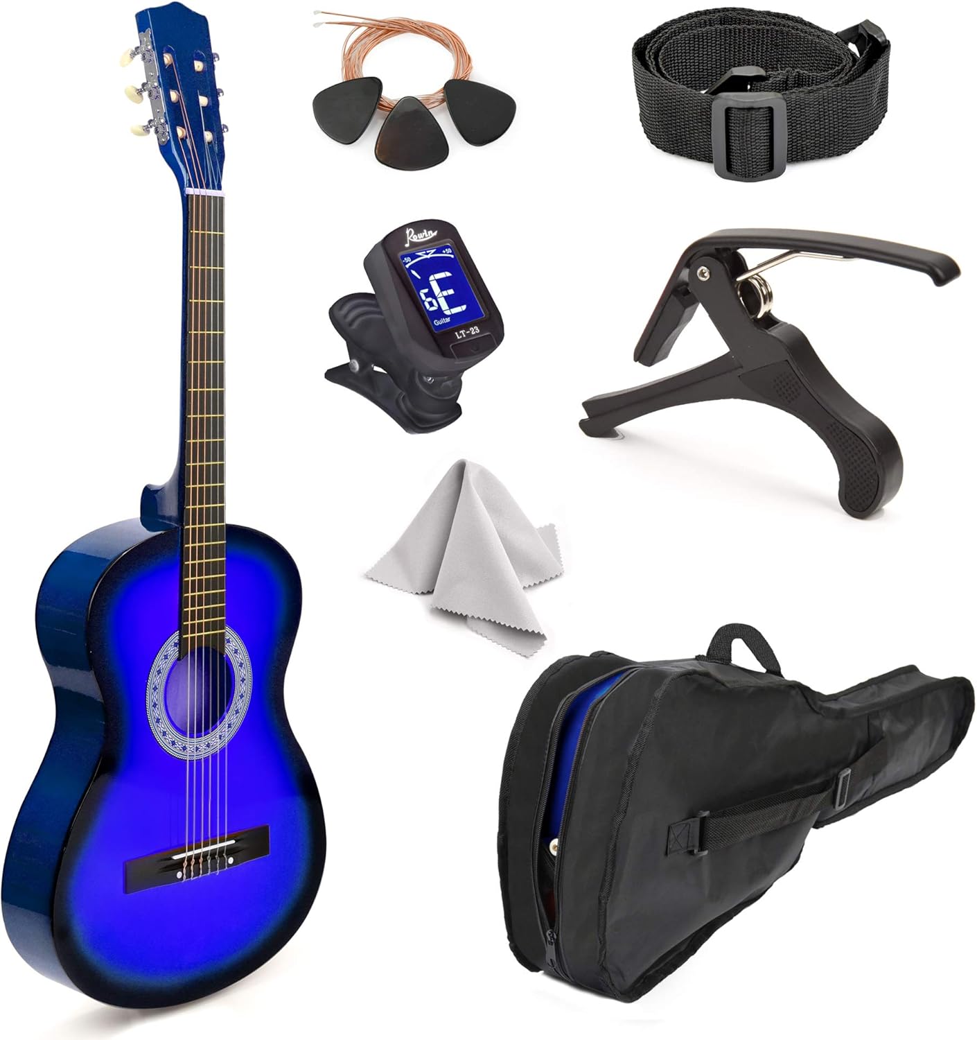 30 in Wood Classical Guitar with Case for Kids and Beginners