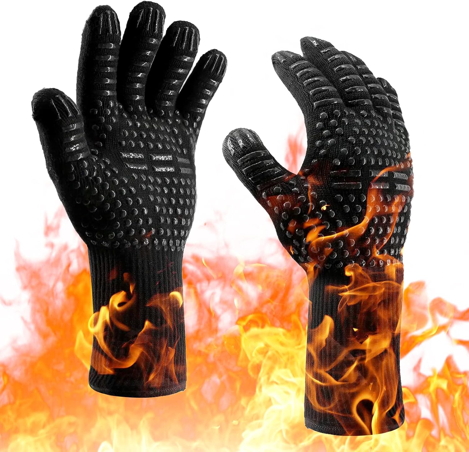 MOAMI Heat Resistant BBQ Gloves - Safe & Flexible