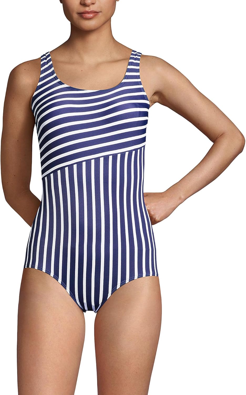 Chlorine Resistant Soft Cup Tugless Sporty One Piece Swimsuit