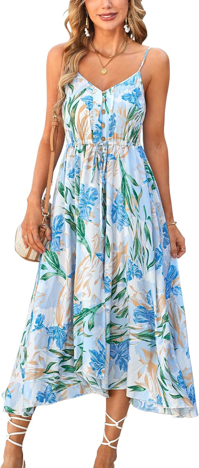 Brovave Women's Casual Boho Sundress for Summer Fun and Style