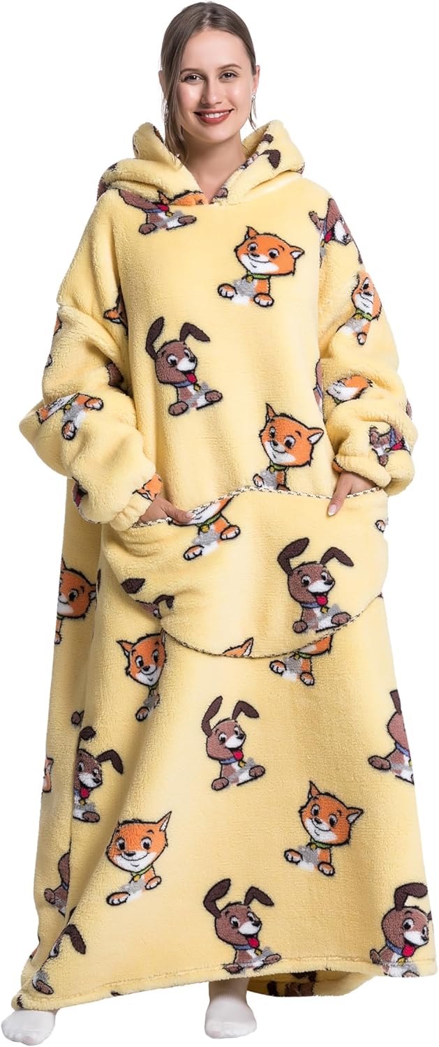 Wearable Blanket Hoodie for Men and Women - Cozy Comfort