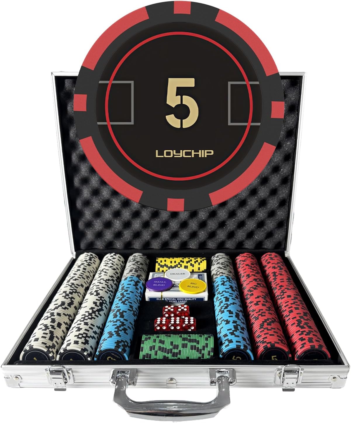 Complete 500-Piece Poker Set with Numbered Chips for Fun Games