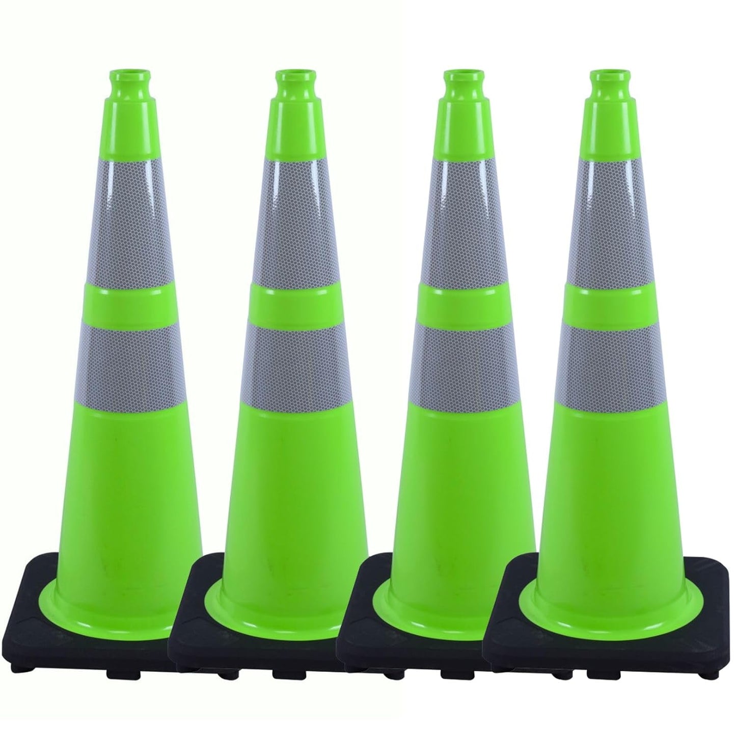 BESEA 28 inch Traffic Cones with Reflective Collar for Safety