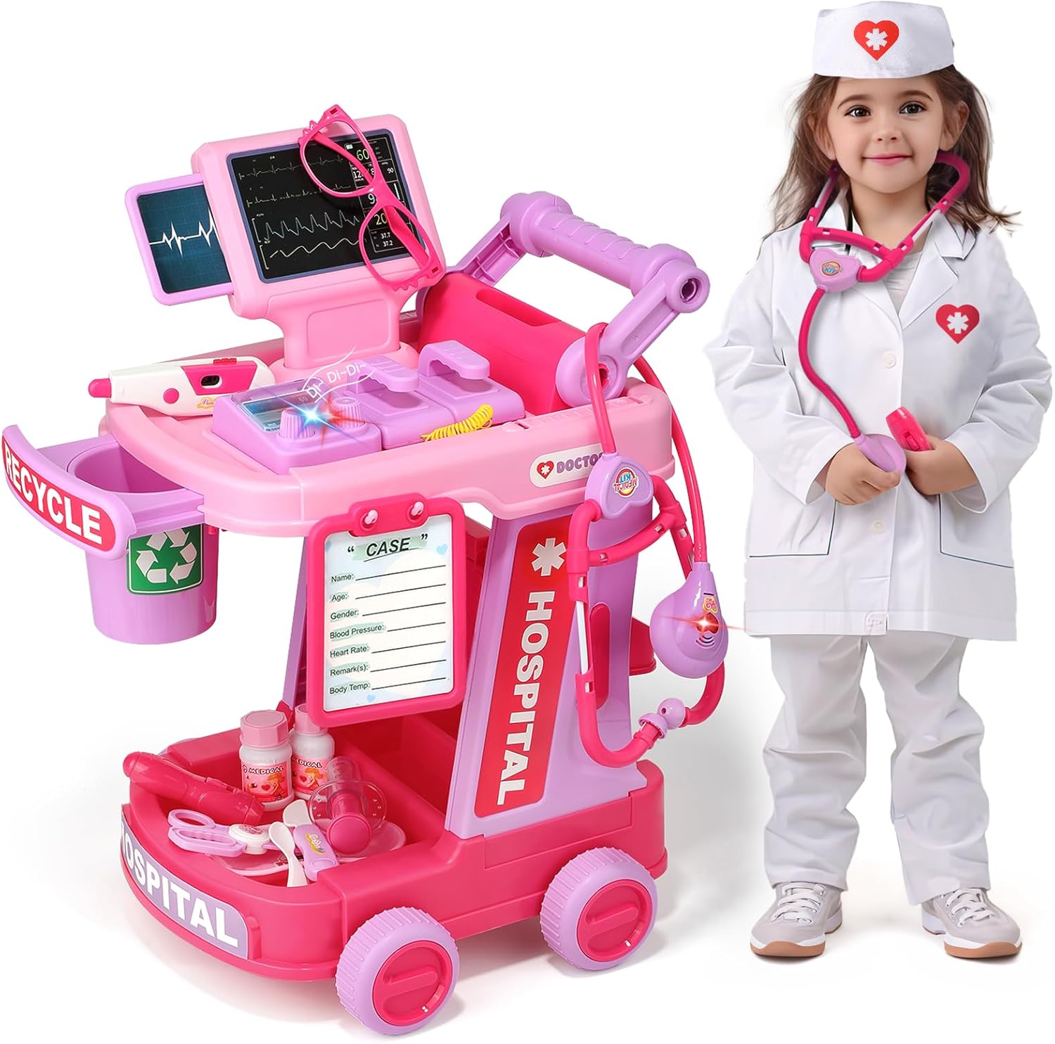 Liberry Doctor Kit for Toddlers - Fun Pretend Play Set