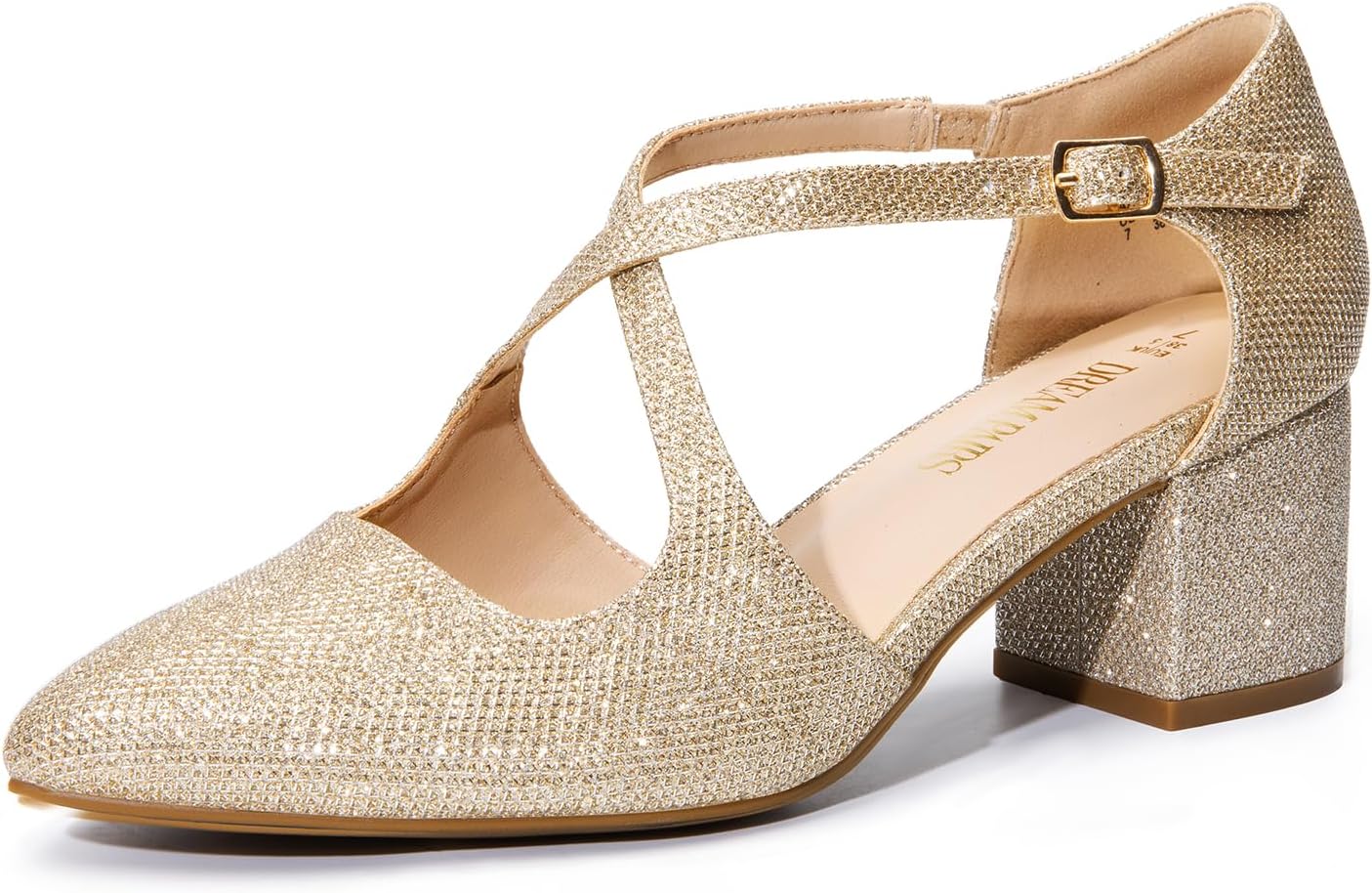 DREAM PAIRS Women's Chunky Heels for Elegant Comfort and Style