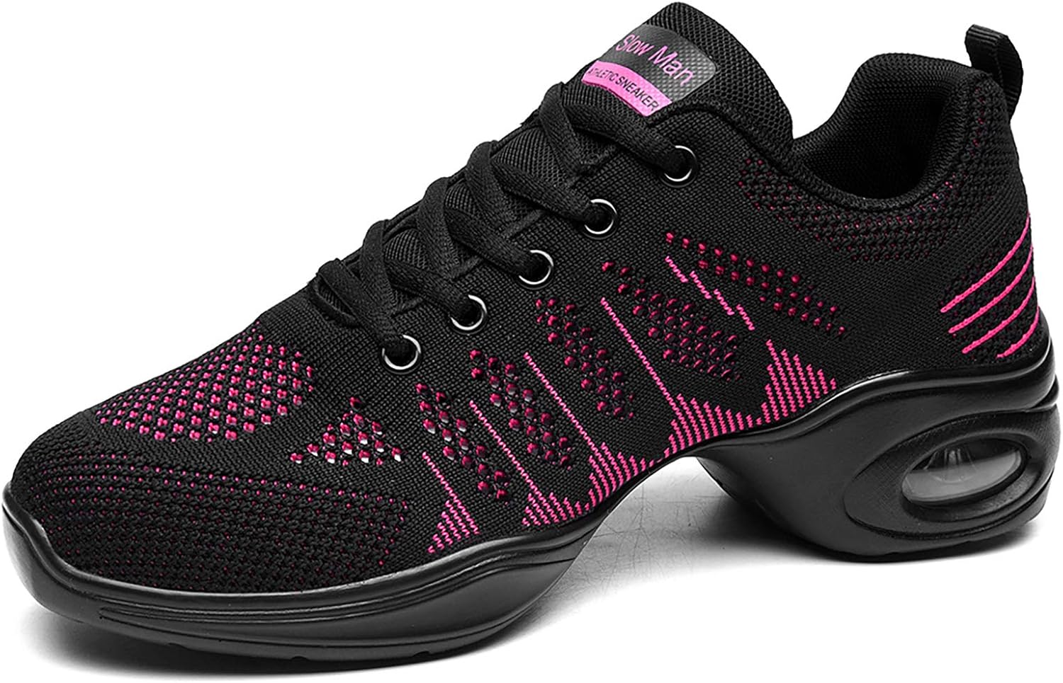 Women's Jazz Shoes Lace-up Sneakers for Dance and Walking