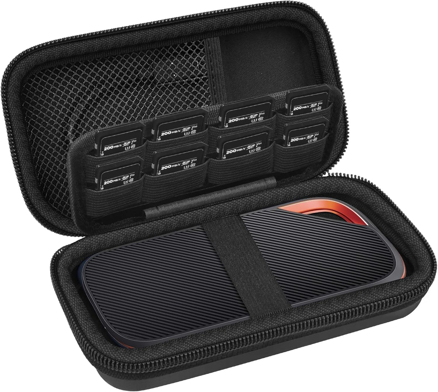 PAIYULE Black Case for SanDisk SSD & Memory Cards