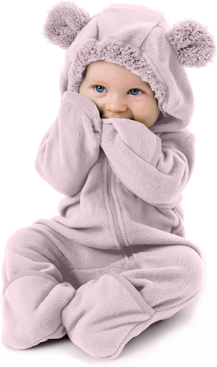 Cuddle Club Fleece Baby Bunting Bodysuit for Warmth & Comfort