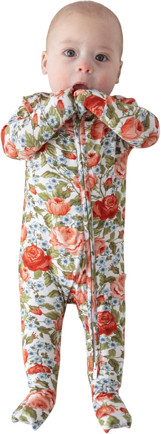 Posh Peanut Convertible Baby Sleepers - Footless Pajamas for Girls