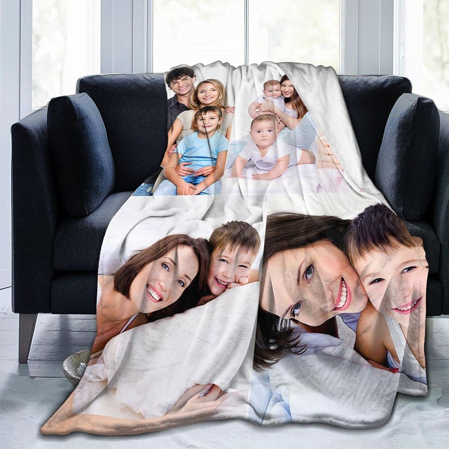 Custom Blanket with Photos for Unique Personalized Gifts
