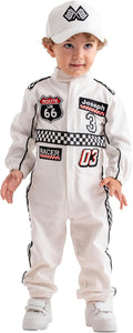Personalized Handmade Race Car Driver Costume for Toddlers - Soft Boys