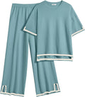 Ekouaer Lounge Set for Women 2 Piece Travel Outfits - Lightweight