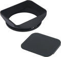 67mm Square Metal Screw-in Lens Hood with Cap - Flare Control