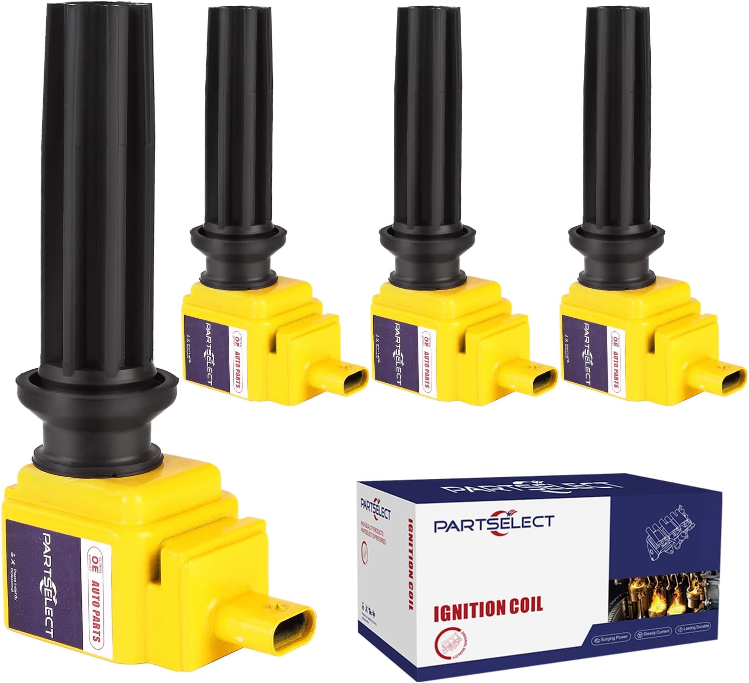4PCS Ignition Coil Pack UF670 DG546 for Lincoln Ford Models