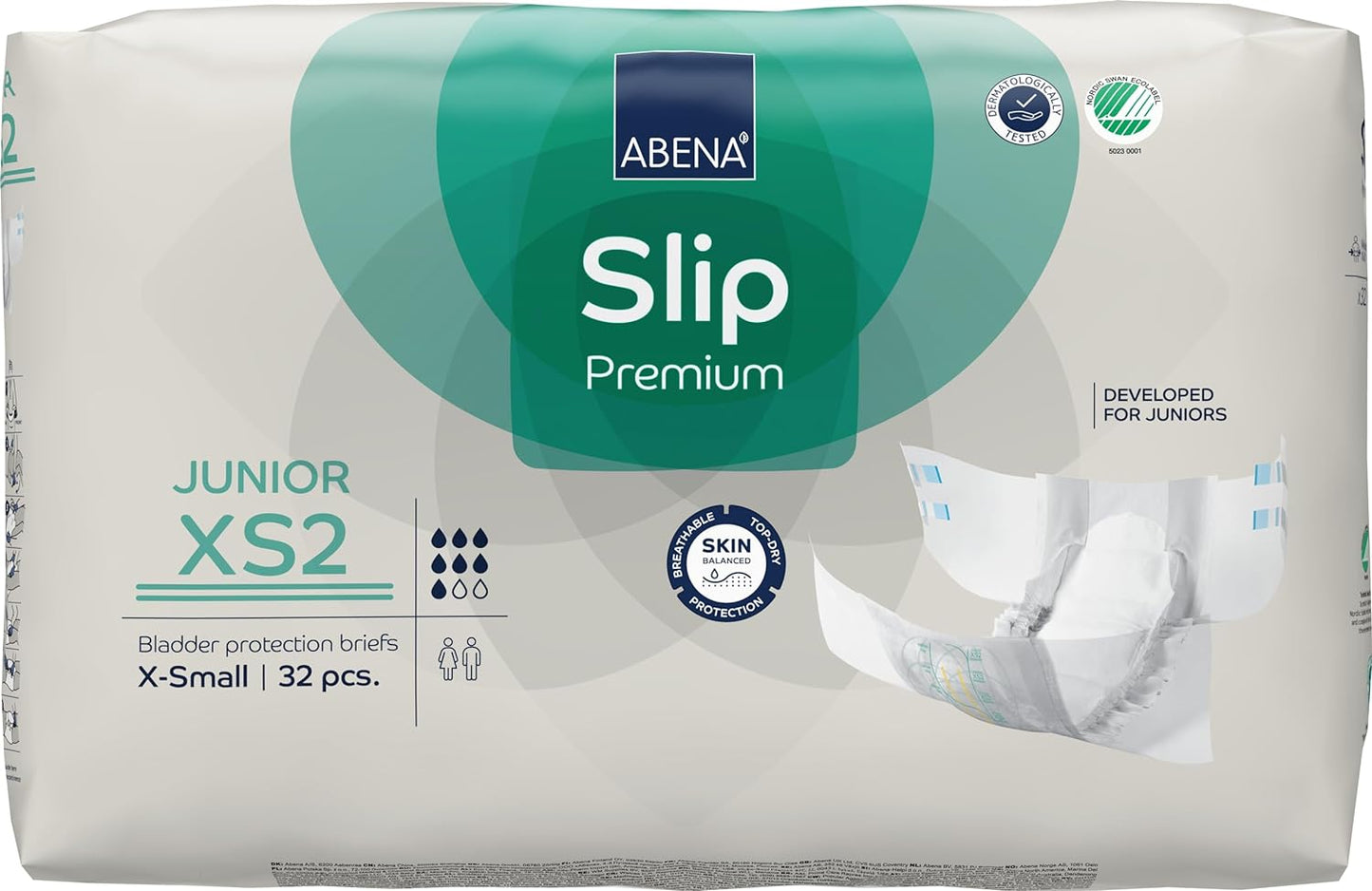 Abena Junior Incontinence Briefs, Hypoallergenic & Eco-Friendly