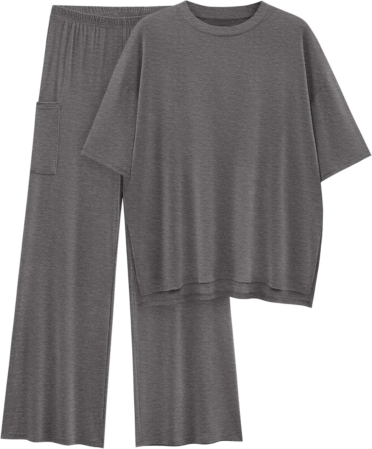 KIRUNDO Womens 2 Piece Outfits for Summer Casual Comfort