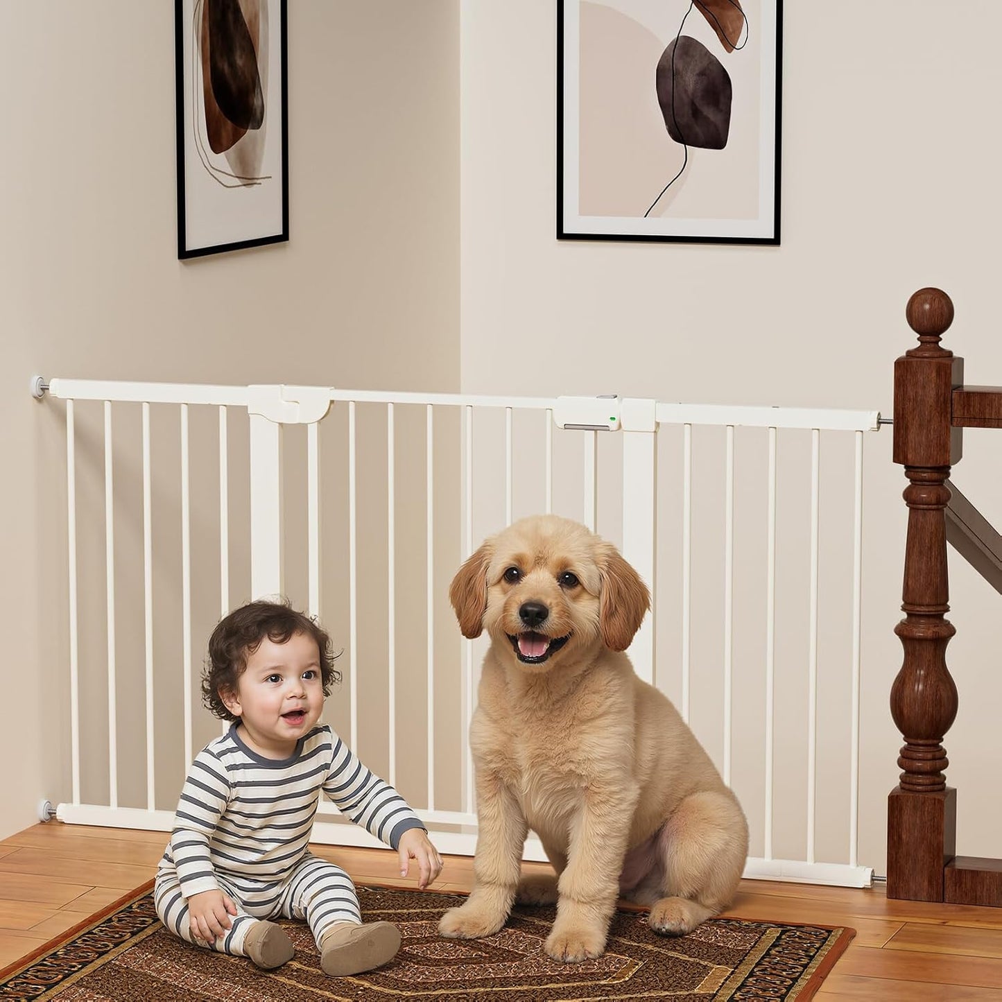 29.5-59.8 Baby Gate for Stairs - Safety Essentials for Pets