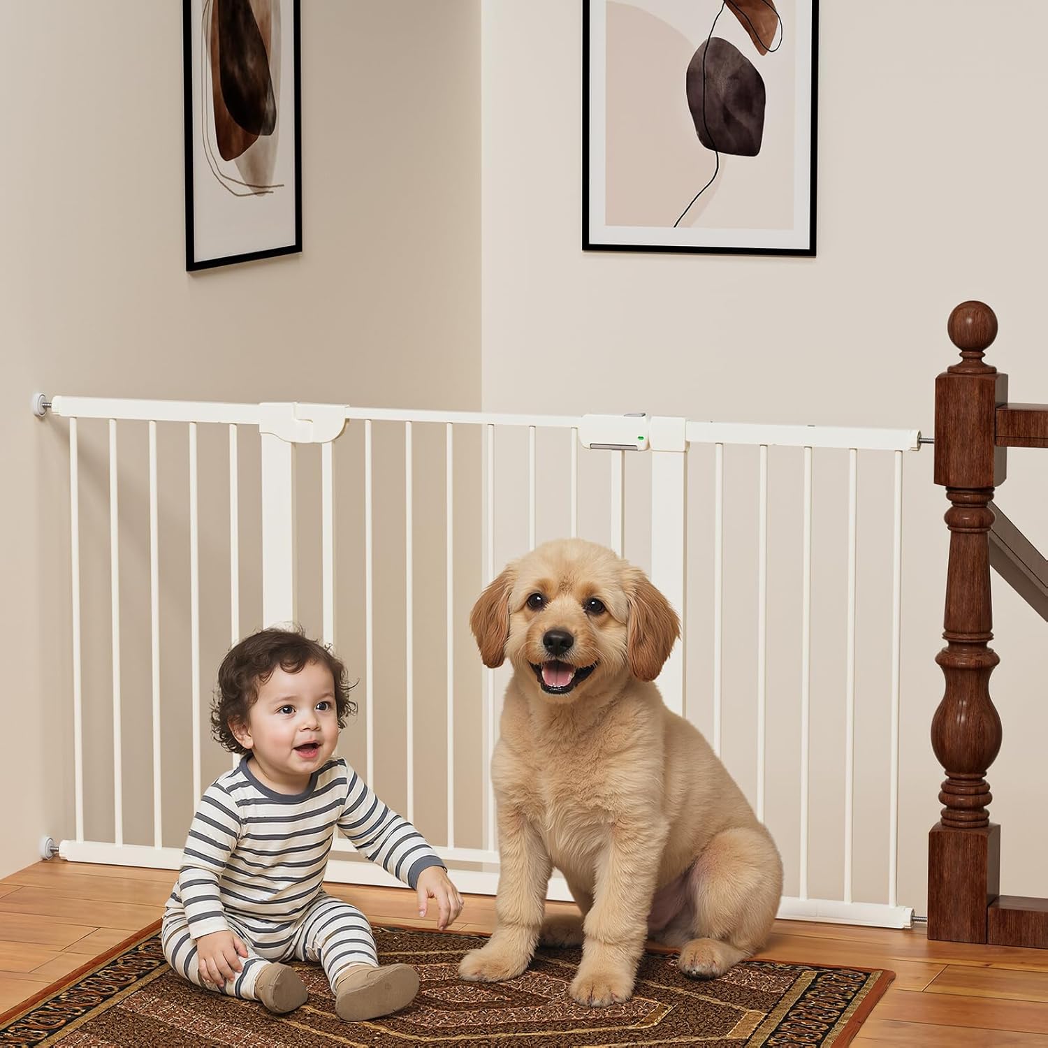 29.5-59.8 Baby Gate for Stairs - Safety Essentials for Pets