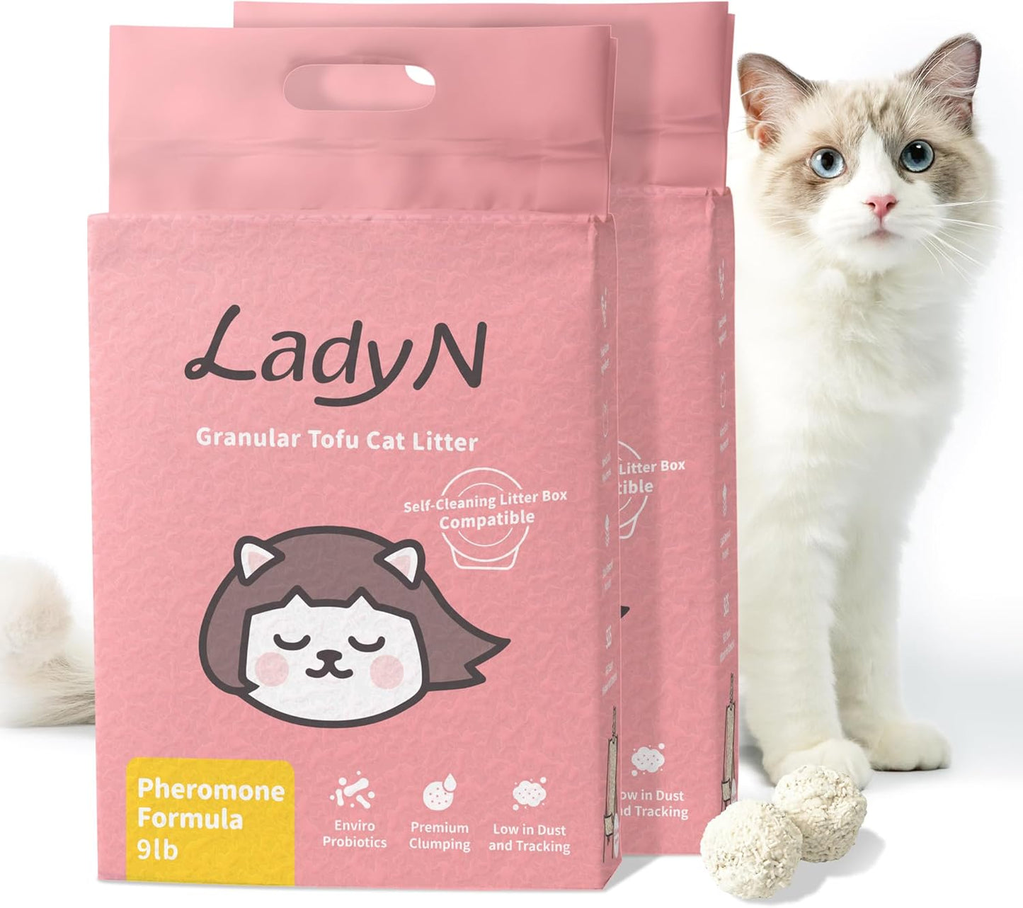Lady N Cat Attract Tofu Litter for Stress-Free Multi-Cat Homes