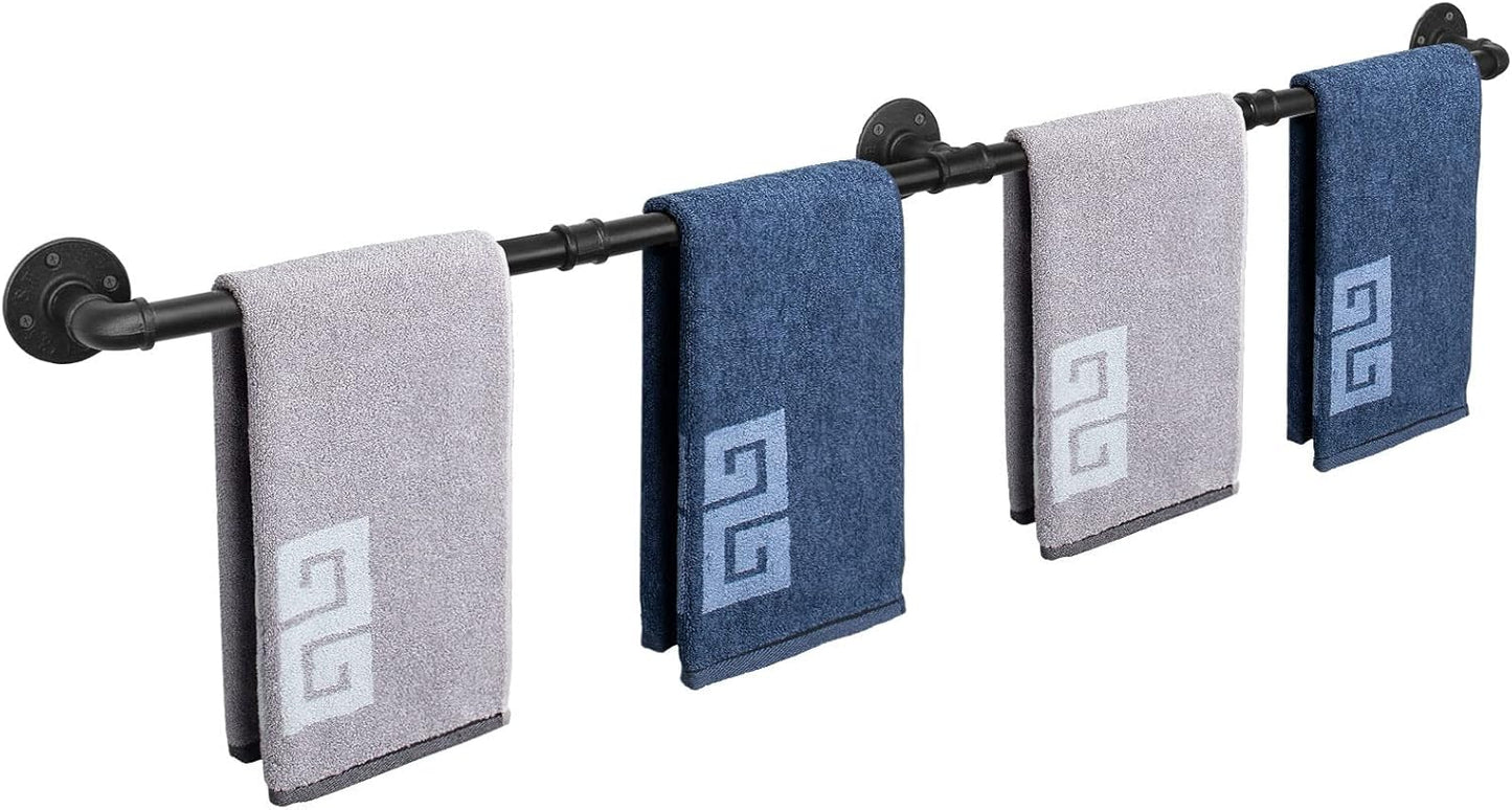NearMoon Industrial Pipe Towel Bar - Heavy Duty Bathroom Hardware