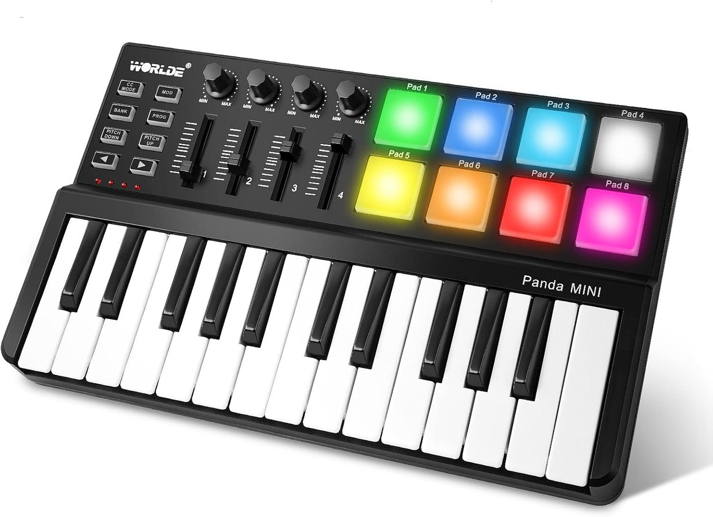 Vangoa 25-Key MIDI Keyboard Controller with Drum Pads