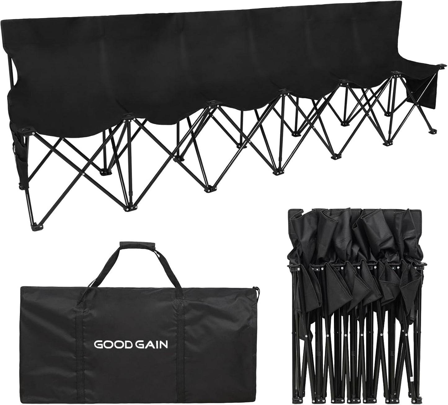 Portable Soccer Bench for 6 Seats - G GOOD GAIN Team Seating