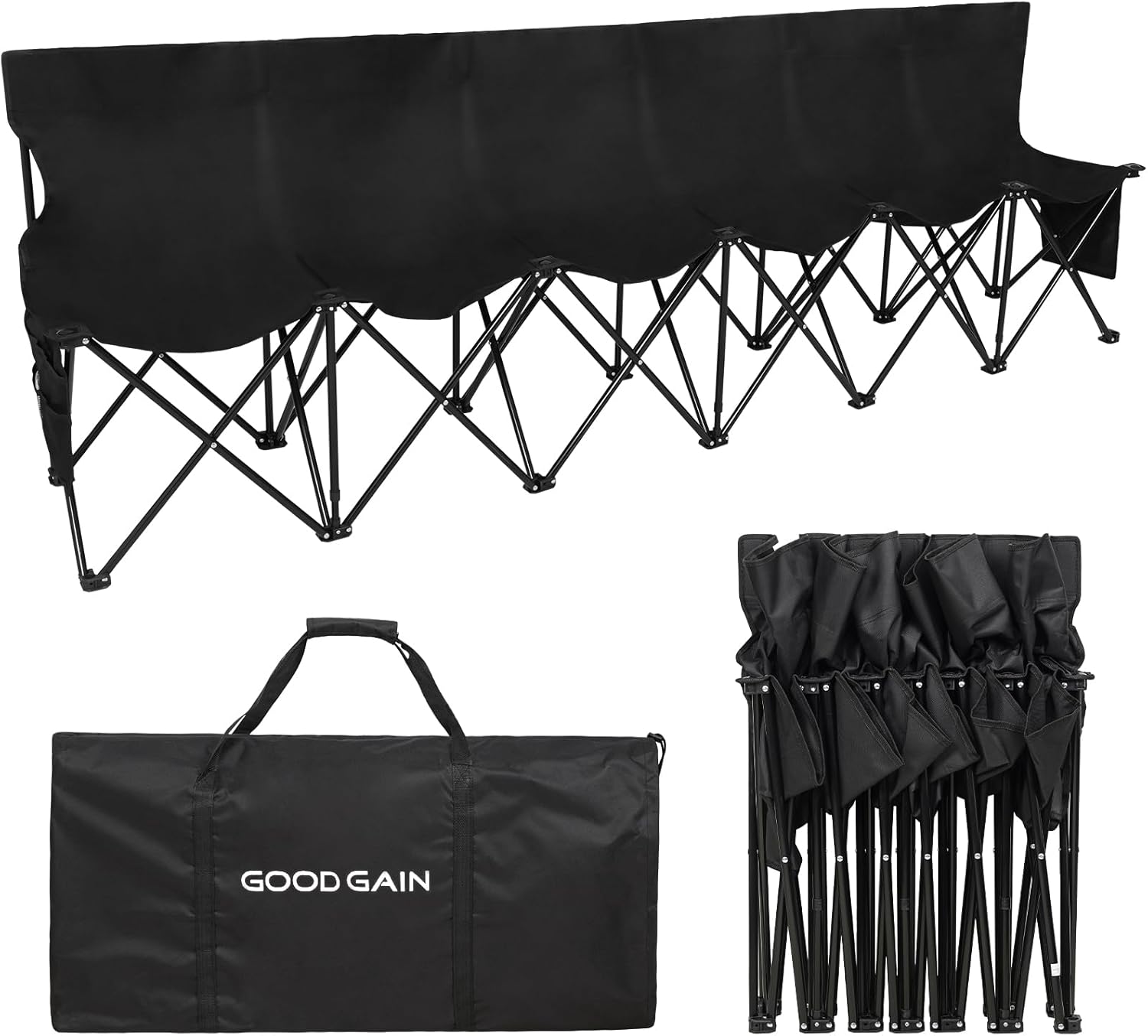 Portable Soccer Bench for 6 Seats - G GOOD GAIN Team Seating