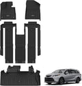3W TPE Floor Mats & Cargo Liner for Toyota Sienna 2021-2025 - 7 Seat