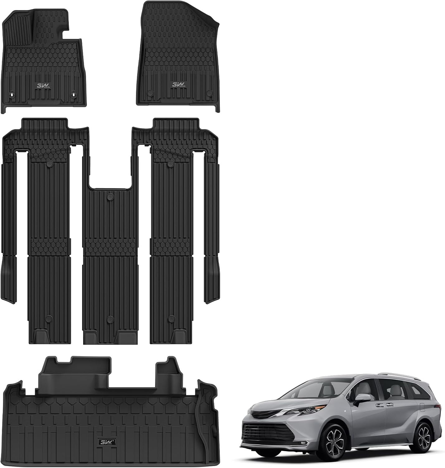 Custom Fit Floor Mats for Toyota Sienna 2021-2025 Models