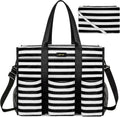 Utility Tote Bag for Women with 14/24 Pockets - Zip Top Organizer