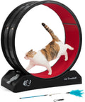 Cat Wheel for Indoor Cats Exercise Running Wheel - 31.5 in Quiet Setup
