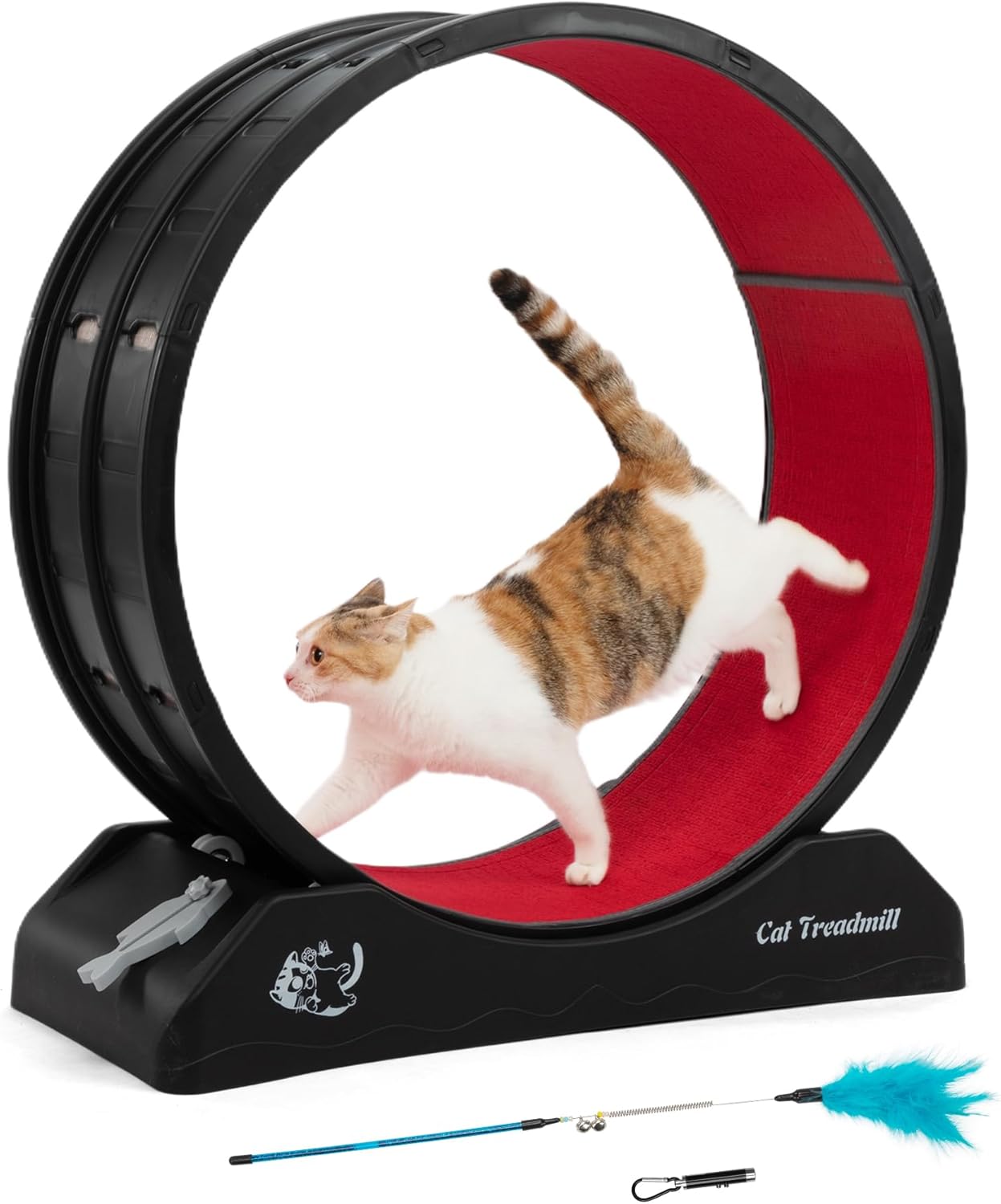 COZIWOW Cat Wheel for Indoor Cats - Easy to Install Treadmill