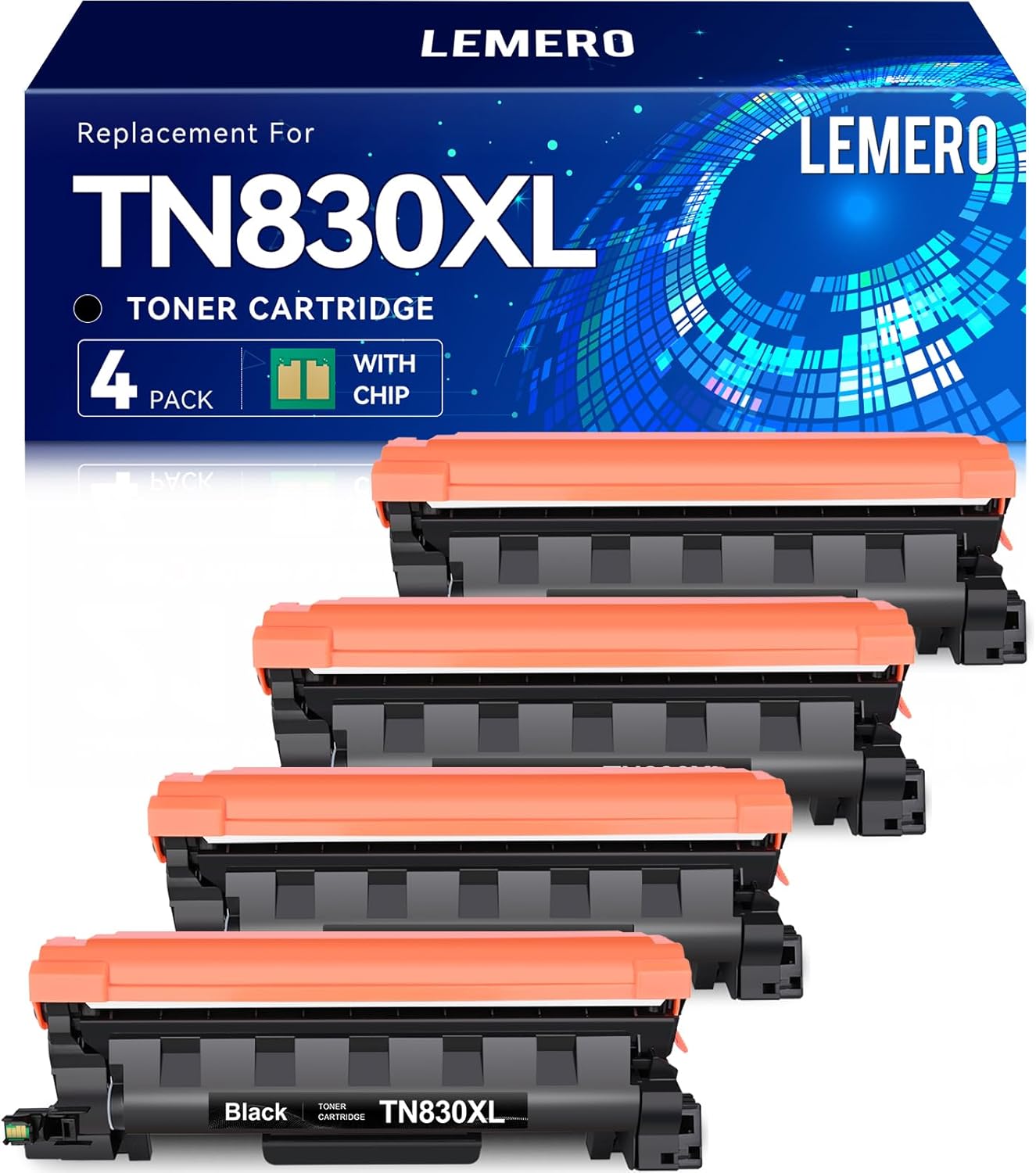 LEMER0 Compatible Toner Cartridge for Brother TN830XL High Yield