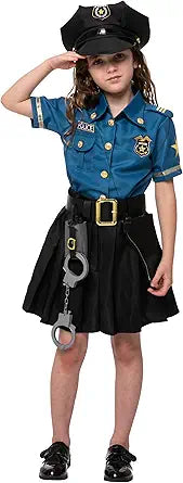 Spooktacular Creations Police Officer Costume for Kids in Light Blue