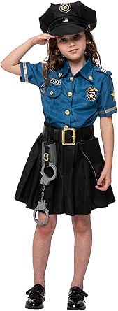Spooktacular Creations Police Officer Costume for Kids in Light Blue