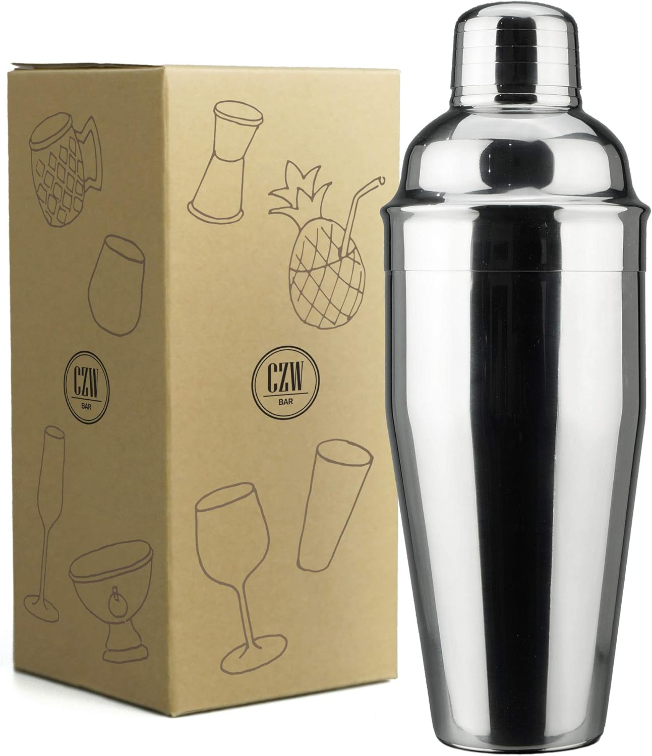 Stainless Steel Cocktail Shaker - Mix Drinks with Ease!