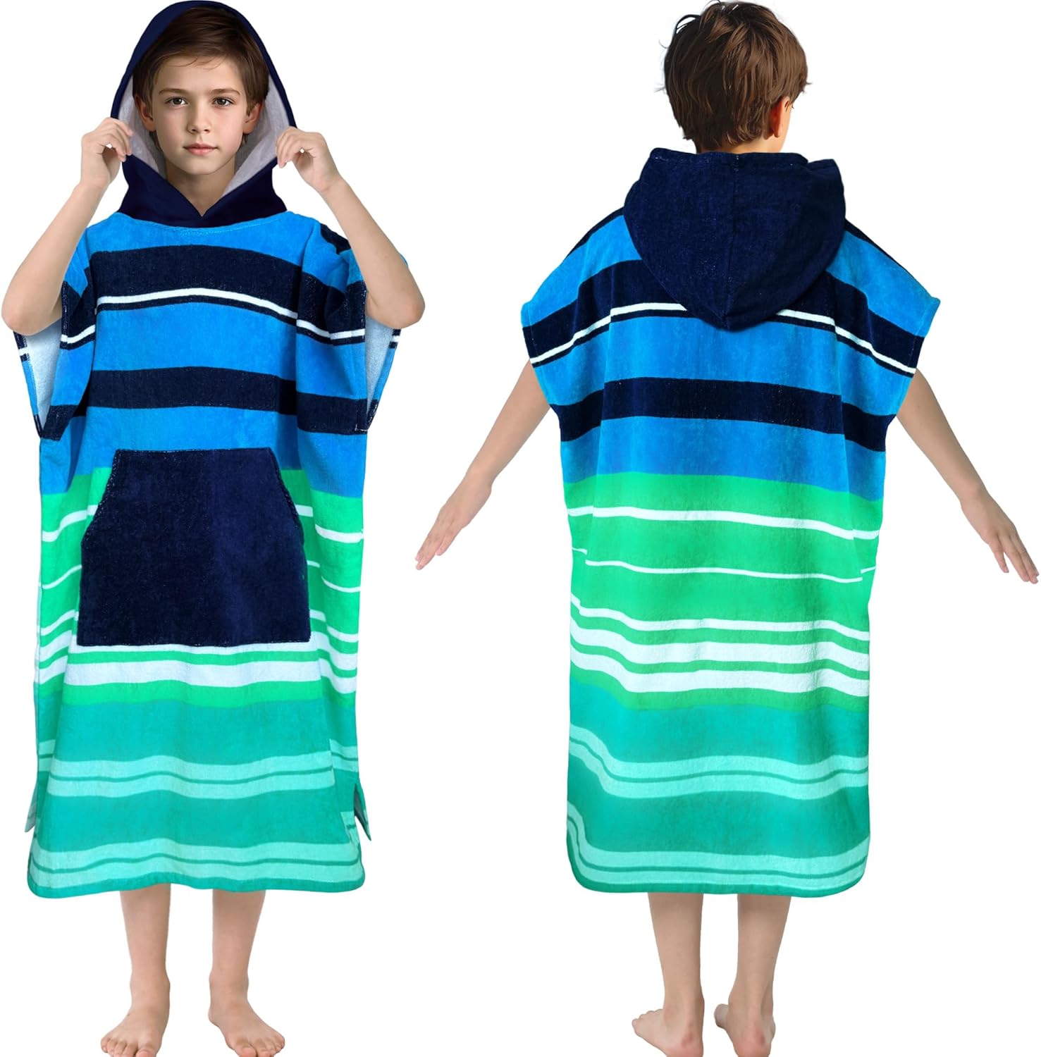 Surf Poncho Towel for Teens & Big Kids - Ultra Absorbent Robe