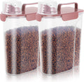 5-7Lbs Cat Dog Storage Container - Portable Airtight Pet Food Bin