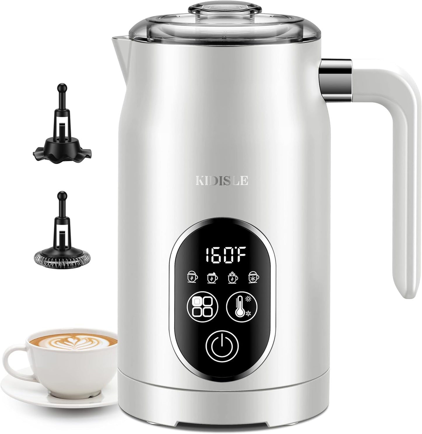 Milk Frother and Steamer 4 in 1 for Perfect Coffee Creations
