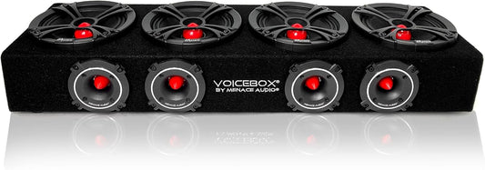 MENACE AUDIO Car Audio Midrange Enclosure 4 x 6.5 2000Watts VOICEBOX
