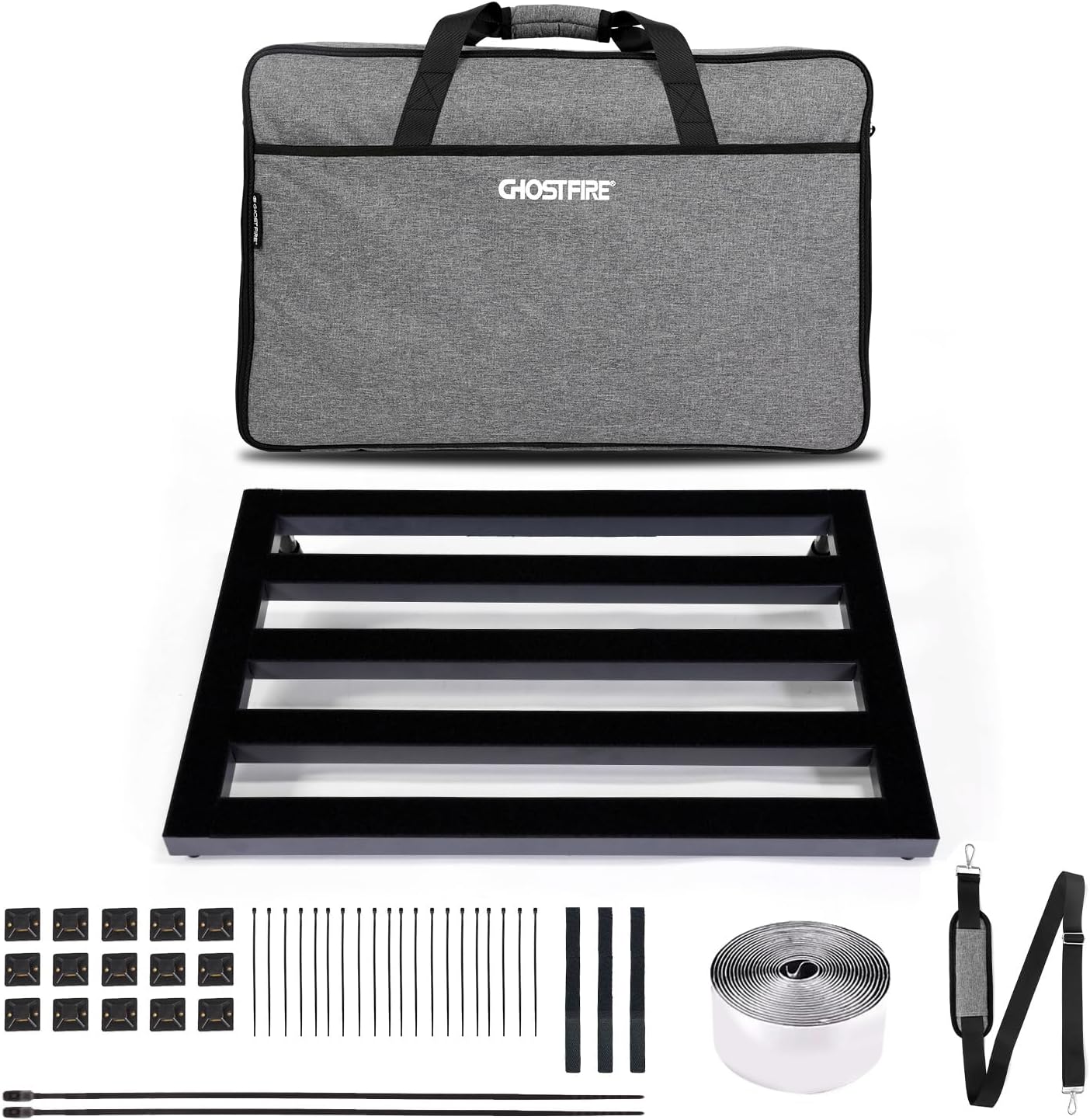 Ghost Fire Large Guitar Pedal Board for Musicians on the Go