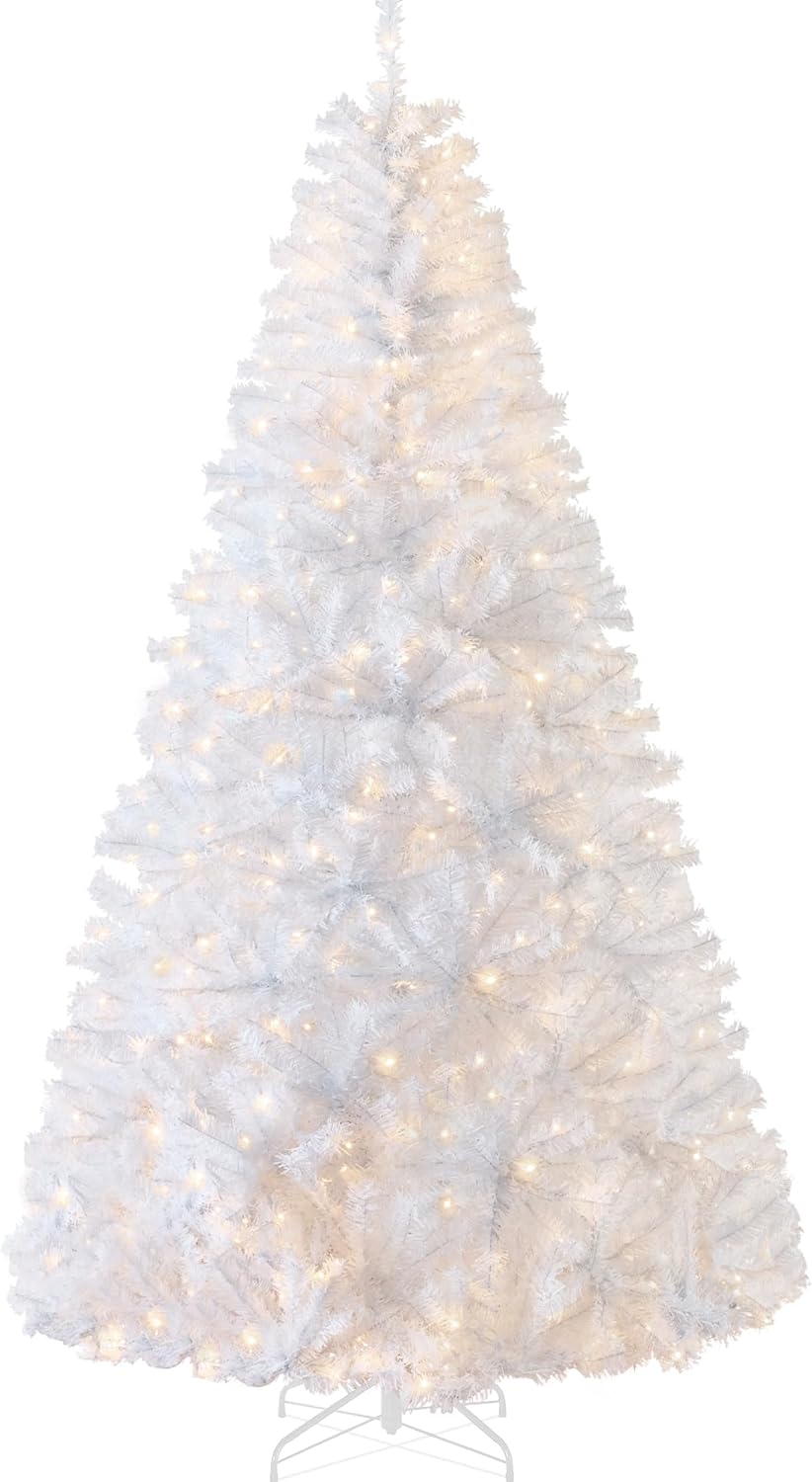 7.5ft Pre-Lit Artificial Pine Tree for Festive Holiday Decor