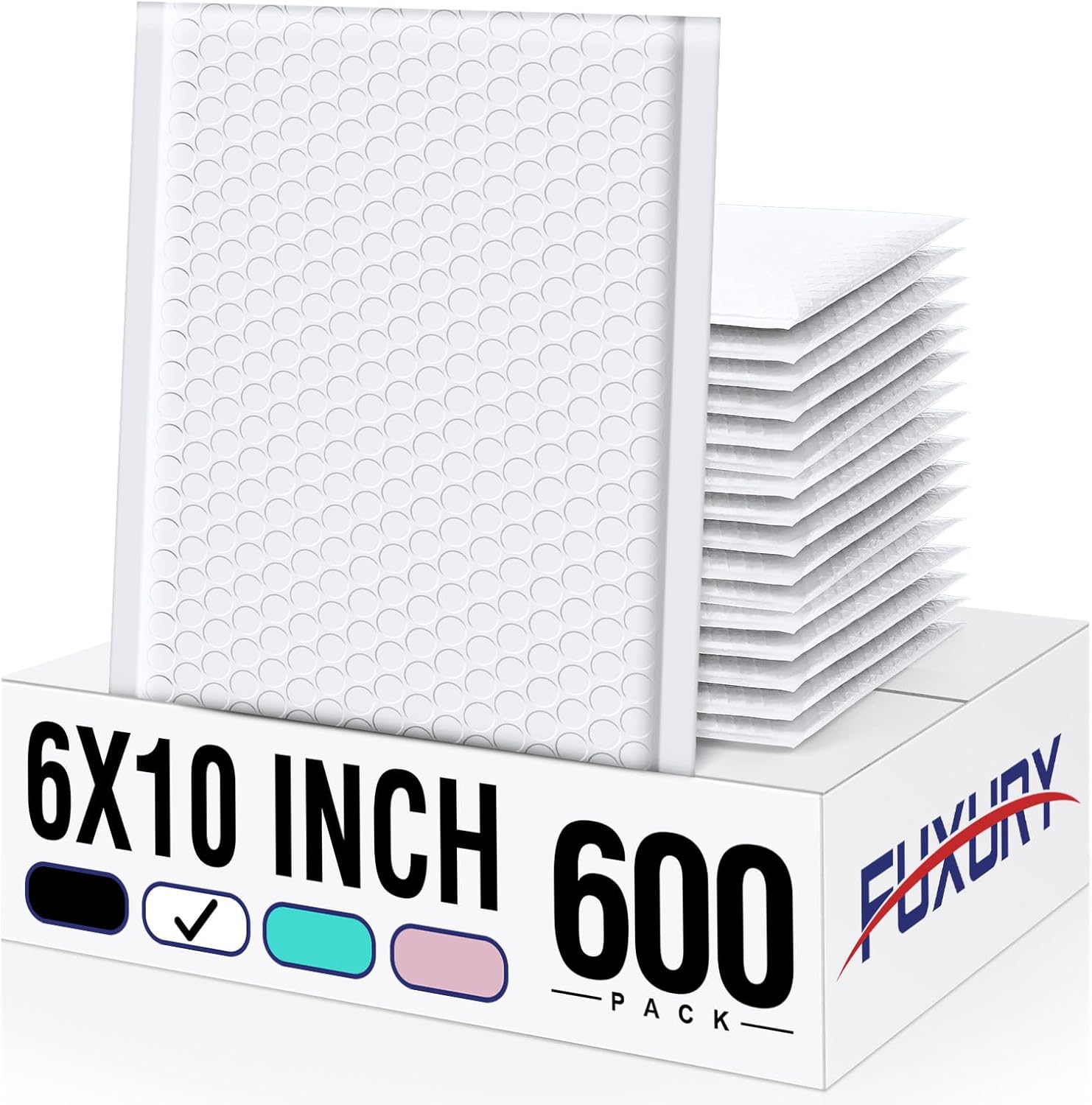 Fuxury Bubble Mailers 6x10 for Safe Shipping and Packaging