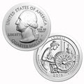 USA 2019 5oz America the Beautiful Silver Quarter - Lowell National