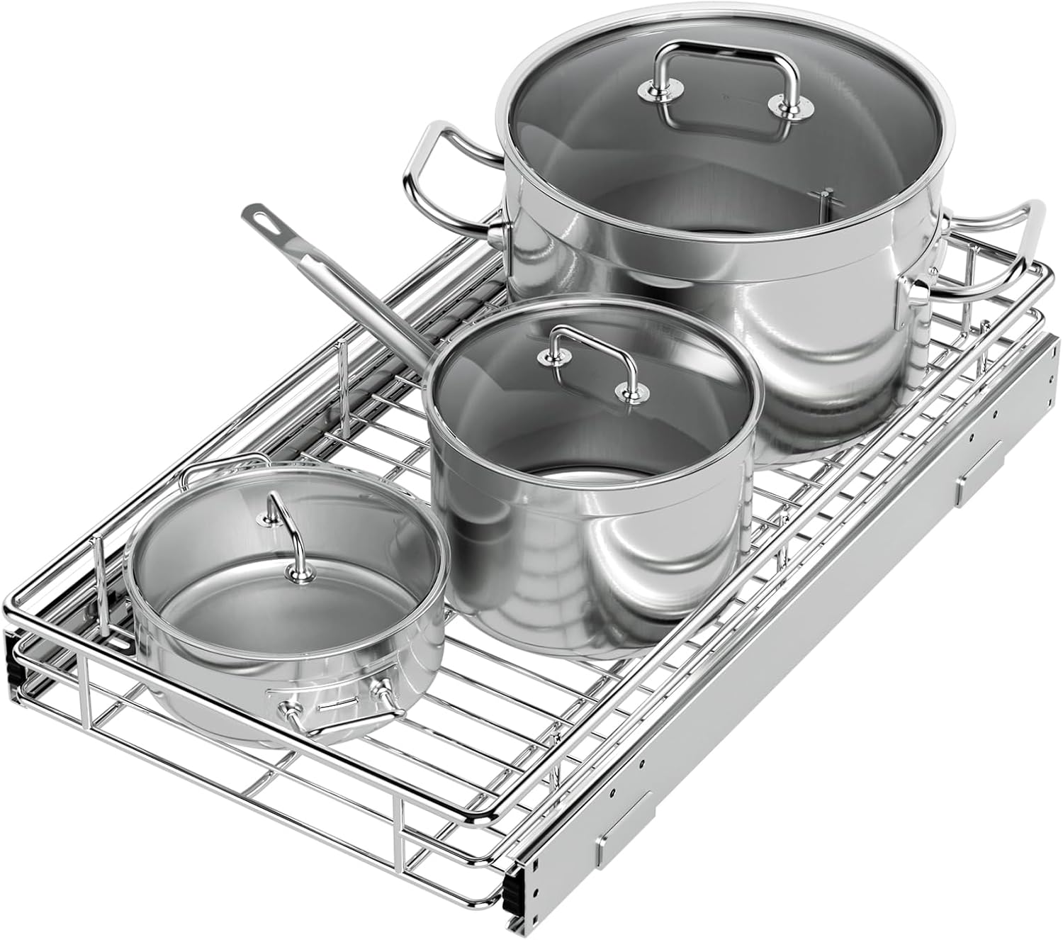 ZOINLIY Pull Out Cabinet Organizer for Effortless Kitchen Storage