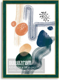 Elegant Green Suede A2 Frame for Photos and Artwork Display