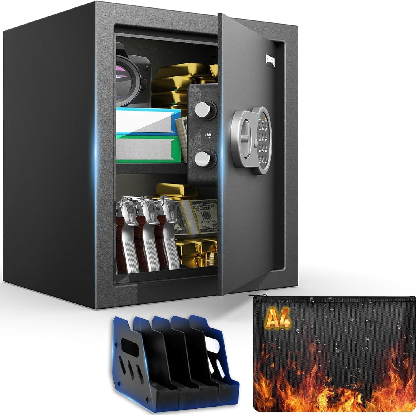 2.3 Cu.ft Fireproof Safe with Digital Keypad for Home Security