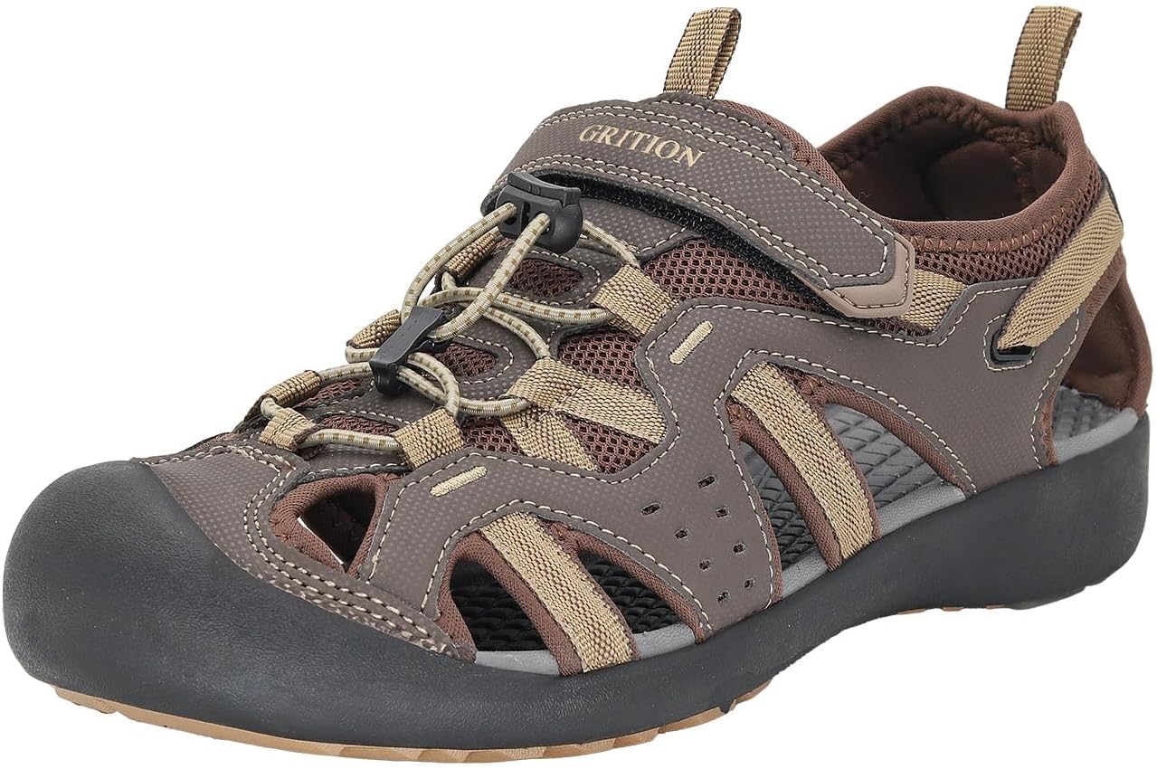 GRITION Waterproof Hiking Sandals for Adventurous Men