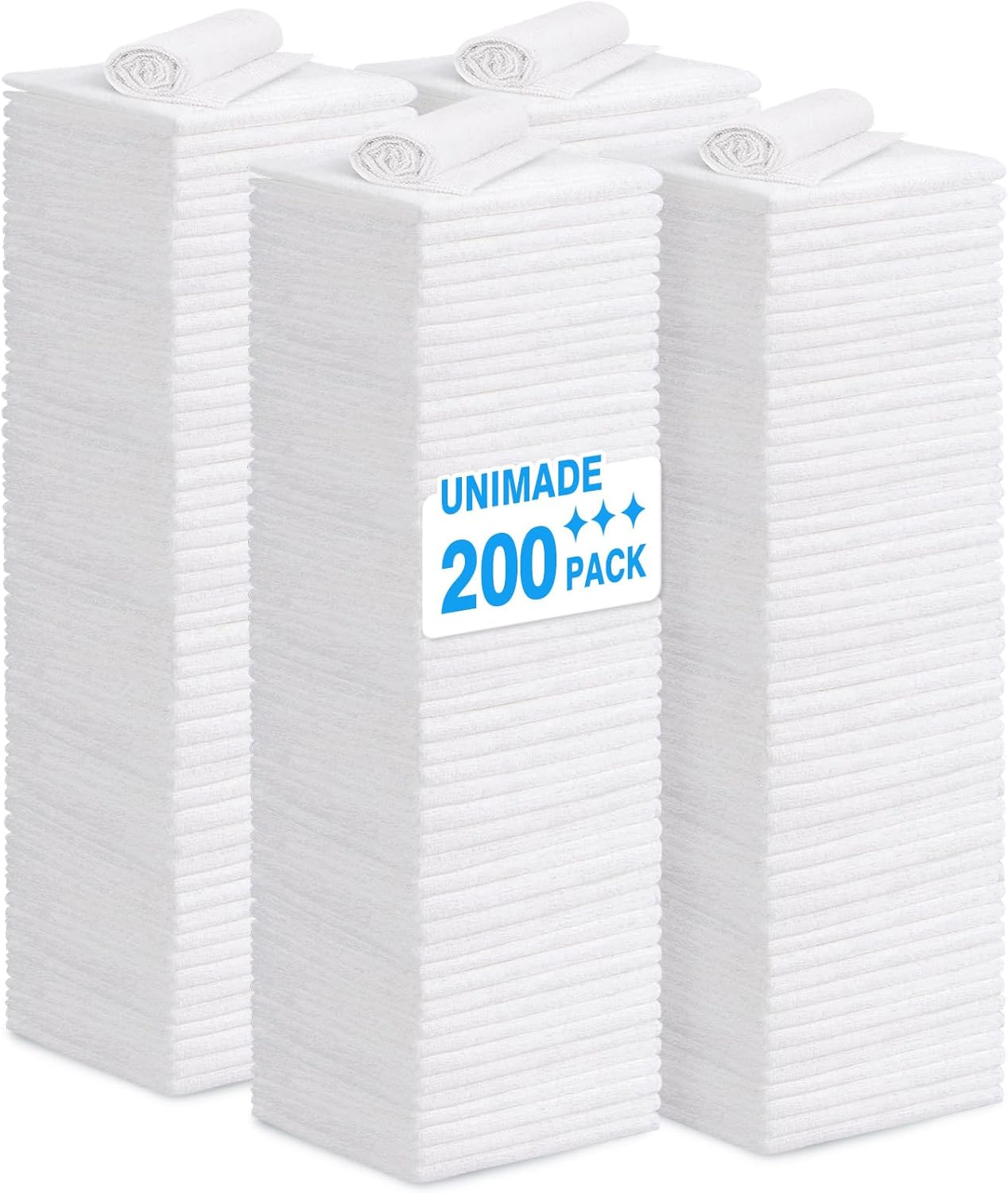 Shop Towel Rag 200 Pack Reusable Microfiber Cleaning Cloths
