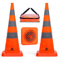 RoadHero 36 in Collapsible Traffic Cones 2 Pack - Visible, Easy